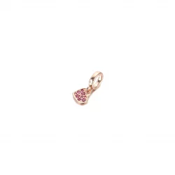 Zawieszka Fioletowe pochylone serce pavé - 789404C03