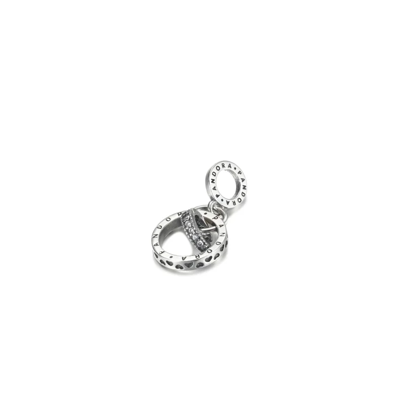 (zdjęcie do) Zawieszka Kręgi z logo Pandora - 799490C01 - Wyświetl 2