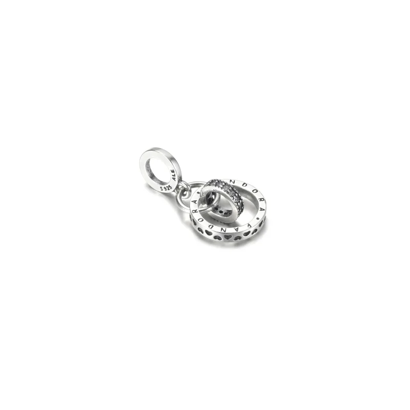 (zdjęcie do) Zawieszka Kręgi z logo Pandora - 799490C01 - Wyświetl 3