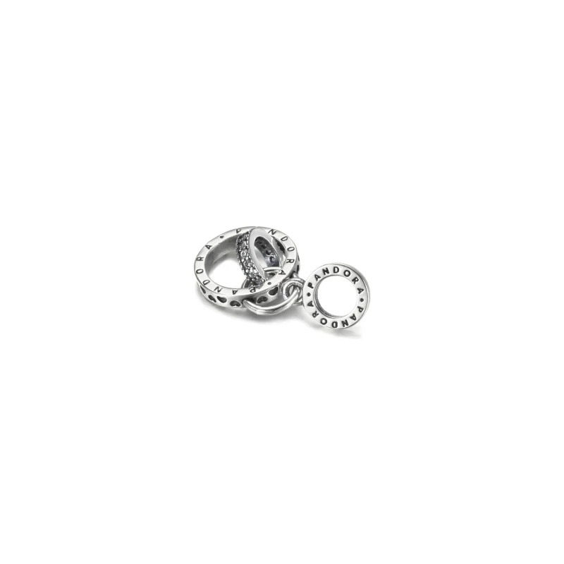 (zdjęcie do) Zawieszka Kręgi z logo Pandora - 799490C01 - Wyświetl 4