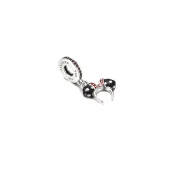 Zawieszka Myszka Minnie Czarno-biała opaska na ucho - P400942464791