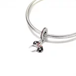 Zawieszka Myszka Minnie Czarno-biała opaska na ucho - P400942464791