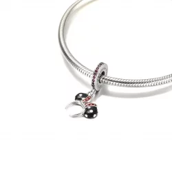 Zawieszka Myszka Minnie Czarno-biała opaska na ucho - P400942464791