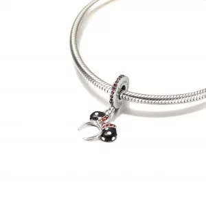 Zawieszka Myszka Minnie Czarno-biała opaska na ucho - P400942464791