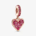 Zawieszka Pavé Freehand Serce - 789565C01