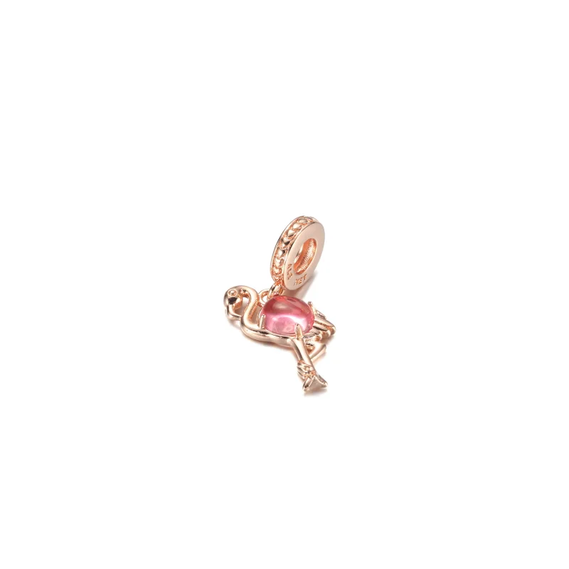(zdjęcie do) Zawieszka Różowy flaming Murano - 789431C01 - Wyświetl 2