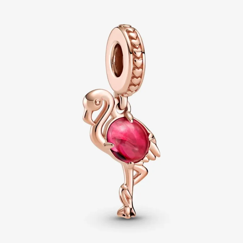 (zdjęcie do) Zawieszka Różowy flaming Murano - 789431C01