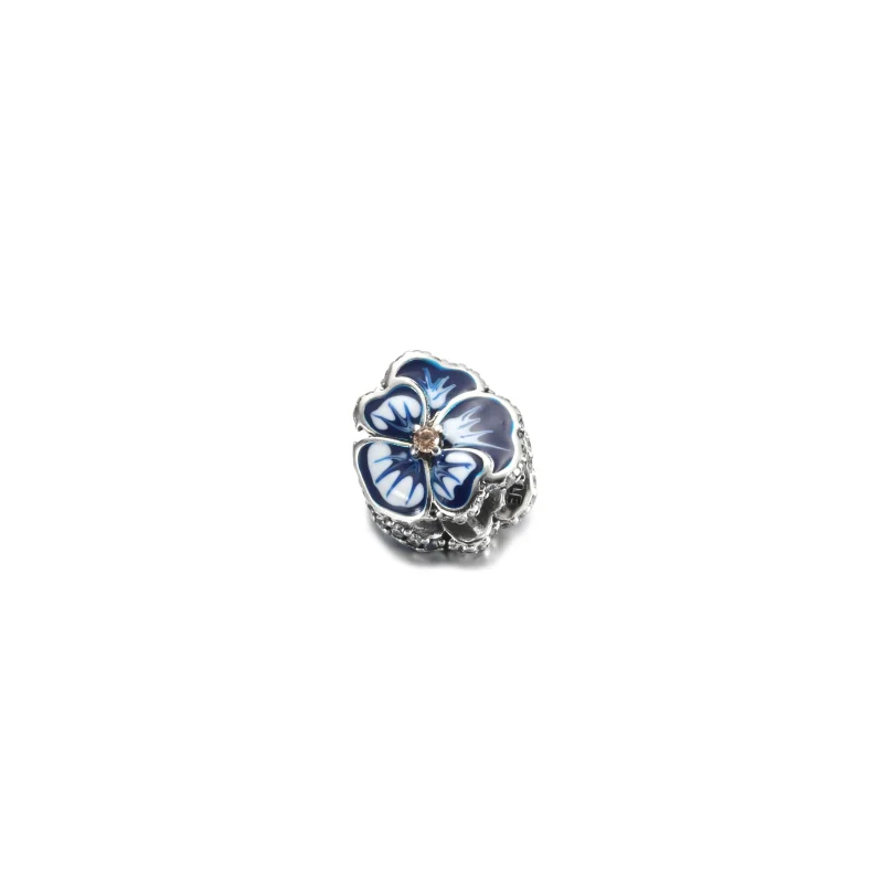 (zdjęcie do) Charms PANDORA Błękitny bratek - 790777C02 - Wyświetl 2