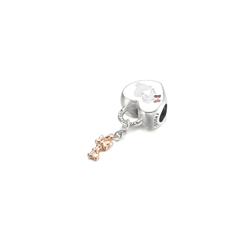 (zdjęcie do) Charms PANDORA Kłódka z Myszkami Miki i Minnie Disneya - 780109C01 - Wyświetl 3