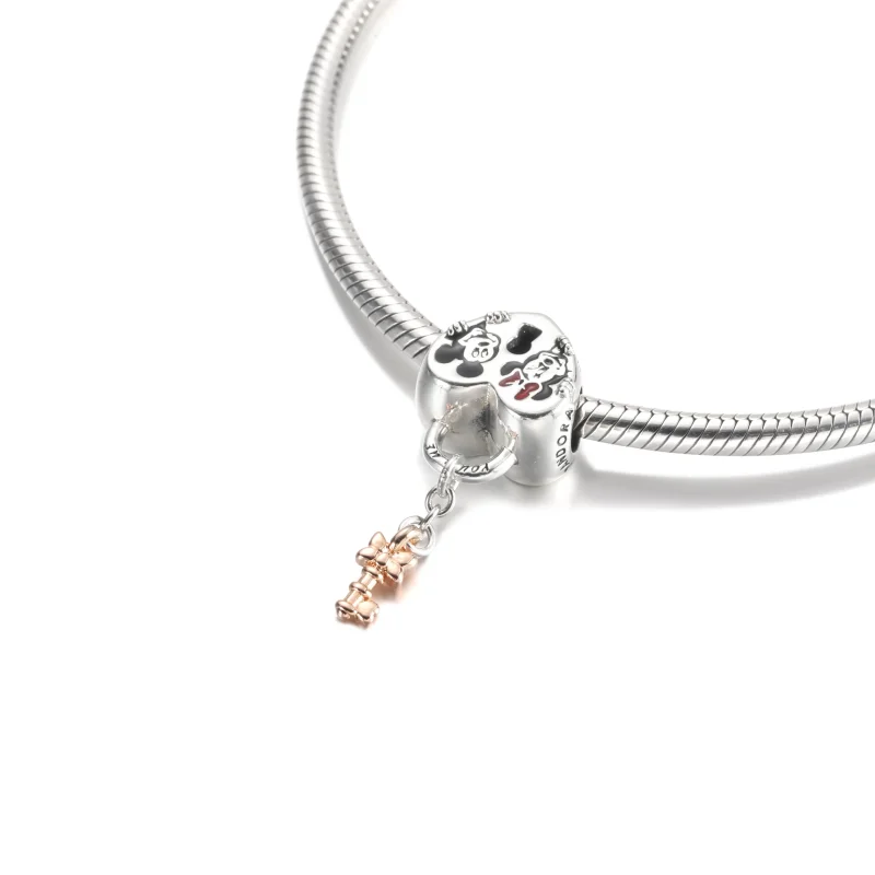 (zdjęcie do) Charms PANDORA Kłódka z Myszkami Miki i Minnie Disneya - 780109C01 - Wyświetl 5