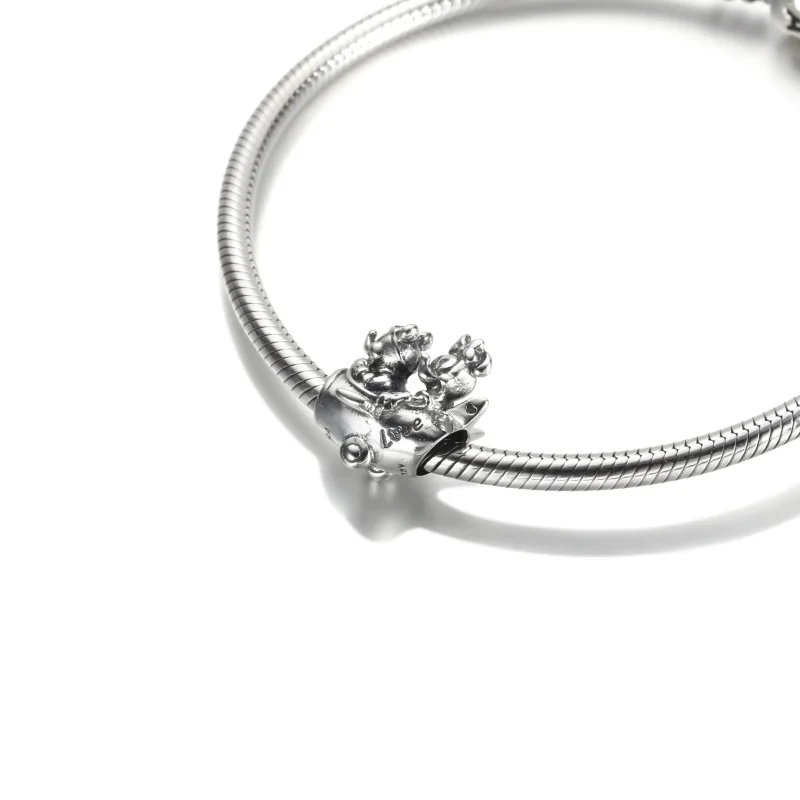 (zdjęcie do) Charms PANDORA Myszki Miki i Minnie Disneya w samolocie - 790108C00 - Wyświetl 6