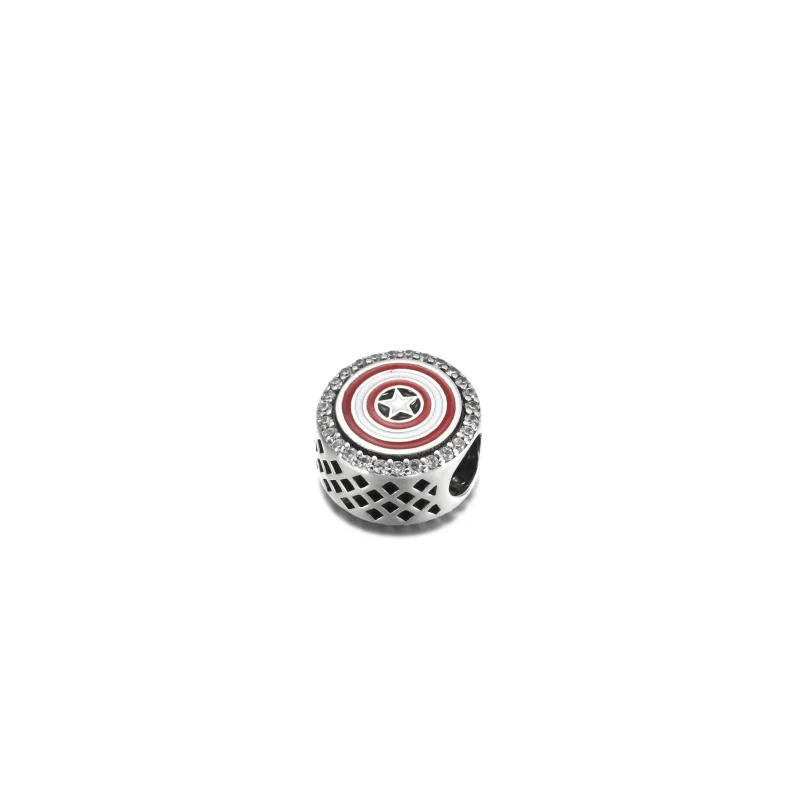 (zdjęcie do) Charms PANDORA Tarcza Kapitana Ameryki, Marvel, The First Avenger - P-D-3623 - Wyświetl 2