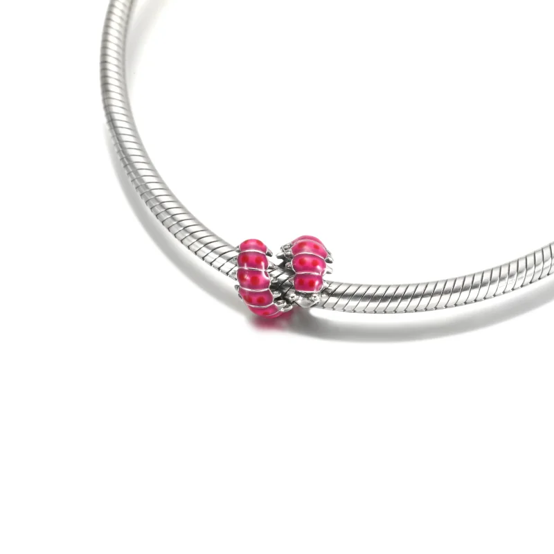 (zdjęcie do) Charms PANDORA z uroczą zwiniętą gąsienicą - 790762C01 - Wyświetl 5