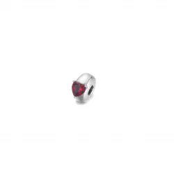 Klips PANDORA Czerwone serce solitaire - 799203C01