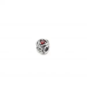 Lipiec Charms Urodzinowy Czerwony symbol wieczności - 790065C01