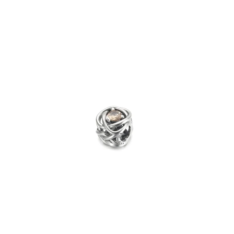 (zdjęcie do) Listopad Charms Urodzinowy Miodowy symbol wieczności - 790065C04 - Wyświetl 2