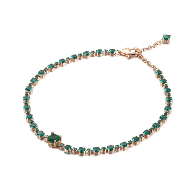 (zdjęcie do) Lśniąca bransoletka tenisowa pavé - 580044C01 - Wyświetl 2