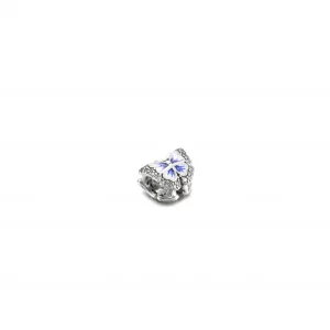 Lśniący charms z błękitnym motylem - 790761C01
