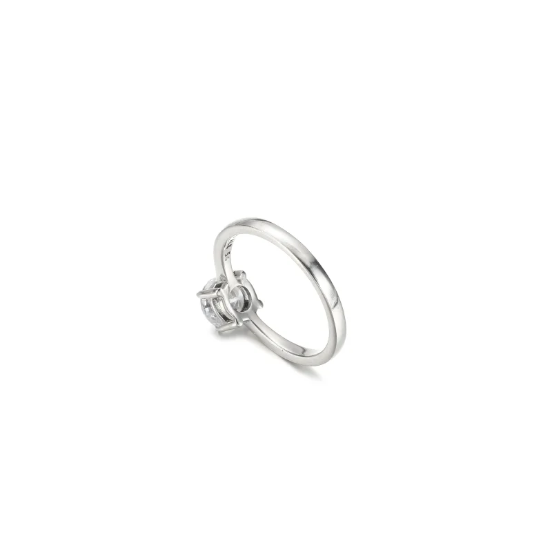 (zdjęcie do) Lśniący pierścionek solitaire - 190052C01 - Wyświetl 4