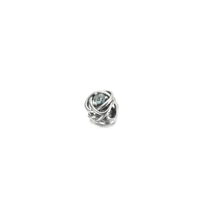 (zdjęcie do) Marzec Charms Urodzinowy Błękitny symbol wieczności - 790065C09 - Wyświetl 2