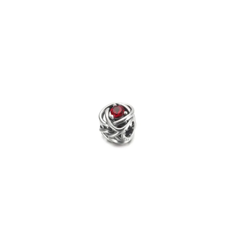 (zdjęcie do) Styczeń Charms Urodzinowy Szkarłatny symbol wieczności - 790065C06 - Wyświetl 2