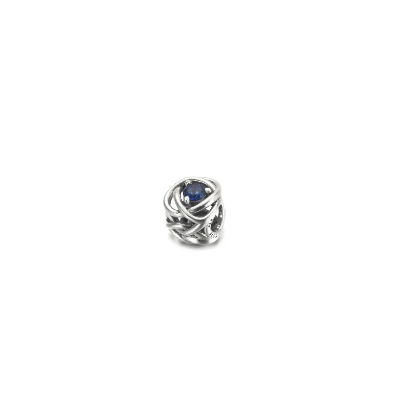 (zdjęcie do) Wrzesień Charms Urodzinowy Niebieski symbol wieczności - 790065C07 - Wyświetl 2