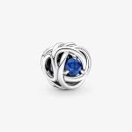 Wrzesień Charms Urodzinowy Niebieski symbol wieczności - 790065C07