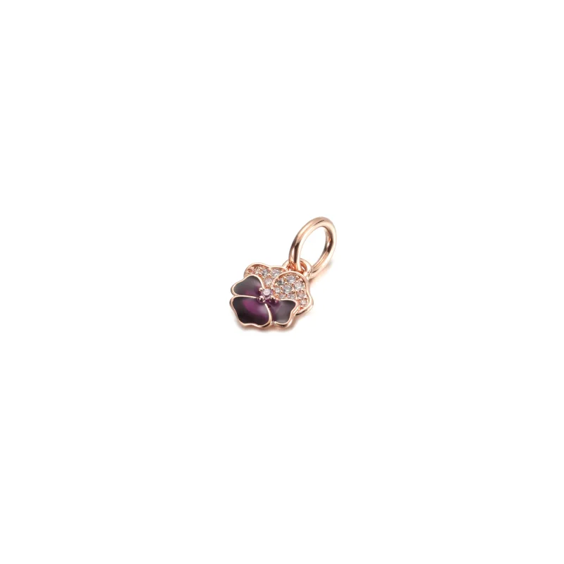 (zdjęcie do) Zawieszka PANDORA Fioletowy bratek - 780776C01 - Wyświetl 2