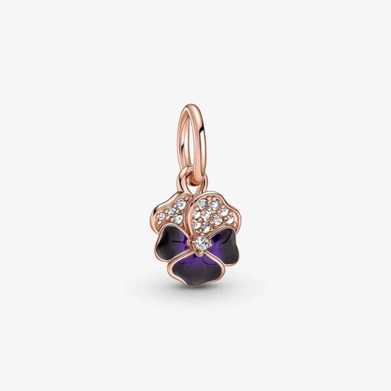(zdjęcie do) Zawieszka PANDORA Fioletowy bratek - 780776C01