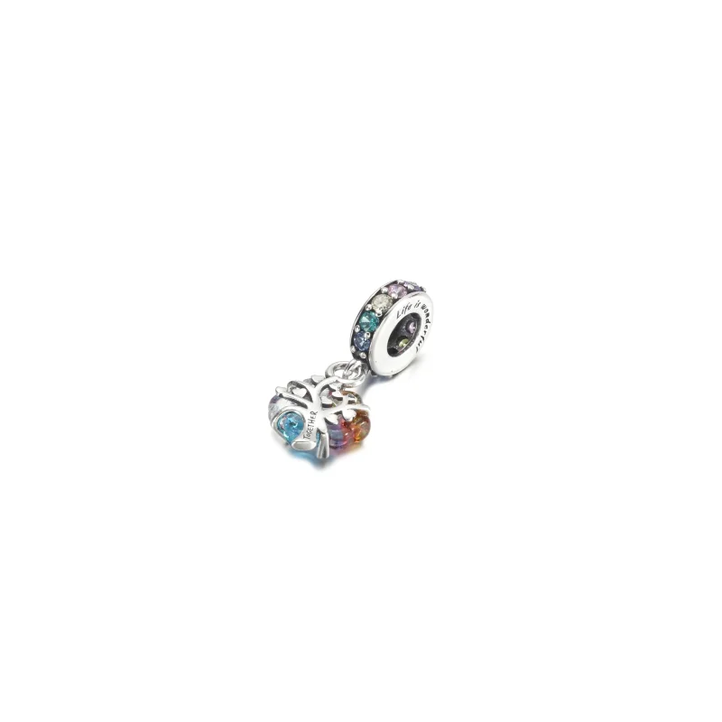 (zdjęcie do) Zawieszka PANDORA Murano z drzewem wspólnoty - 790768C01 - Wyświetl 3