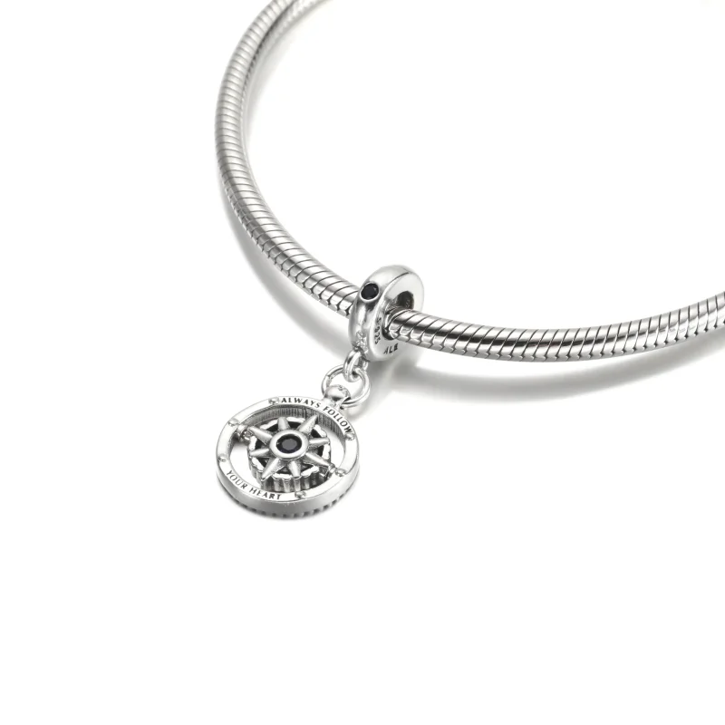 (zdjęcie do) Zawieszka PANDORA Obrotowy kompas - 790099C01 - Wyświetl 5