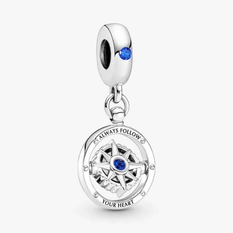 (zdjęcie do) Zawieszka PANDORA Obrotowy kompas - 790099C01