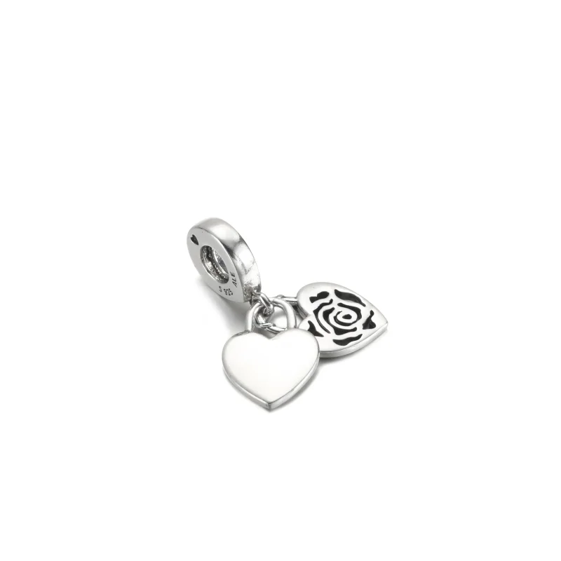 (zdjęcie do) Zawieszka PANDORA Róża i serce - 790086C00 - Wyświetl 3