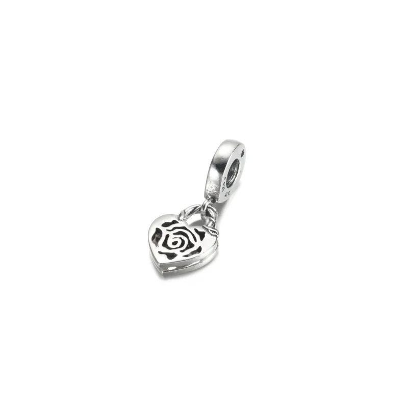 (zdjęcie do) Zawieszka PANDORA Róża i serce - 790086C00 - Wyświetl 4