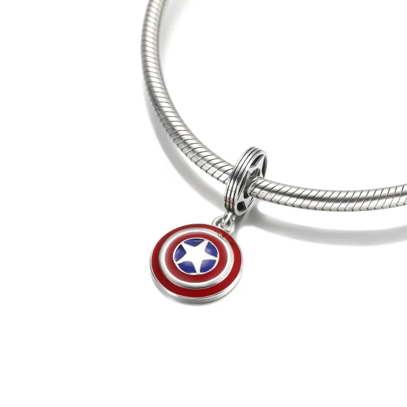 (zdjęcie do) Zawieszka PANDORA Tarcza Kapitana Ameryki, Marvel, Avengers - 790780C01 - Wyświetl 4