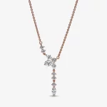 PANDORA Błyszczący Naszyjnik z Kolekcją Herbarium - model Cluster Drop Collier - 382386C01