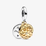 Pandora Dwukolorowa zawieszka Daisy Double Dangle - 762341C01