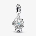 PANDORA Śnieżynka ze Śnieżnym Globusem - Wiszący Charm - 792369C01