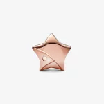 Pandora Różowe Złoto Charm Szczęśliwa Gwiazda - 782484C01