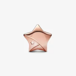 Pandora Różowe Złoto Charm Szczęśliwa Gwiazda - 782484C01