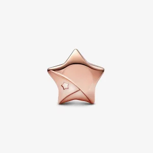 Pandora Różowe Złoto Charm Szczęśliwa Gwiazda - 782484C01