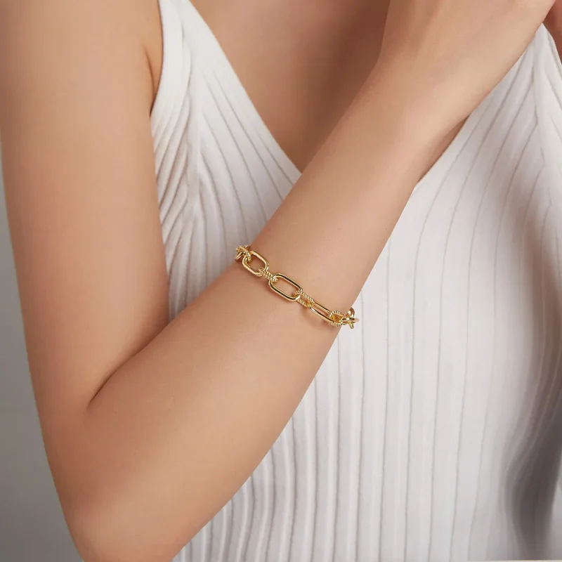 (zdjęcie do) Bransoletka łańcuszek Pandora Style Me Link - BSB077 - Wyświetl 5