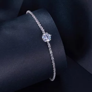 Bransoletka z diamentem w stylu Pandora - MSB006
