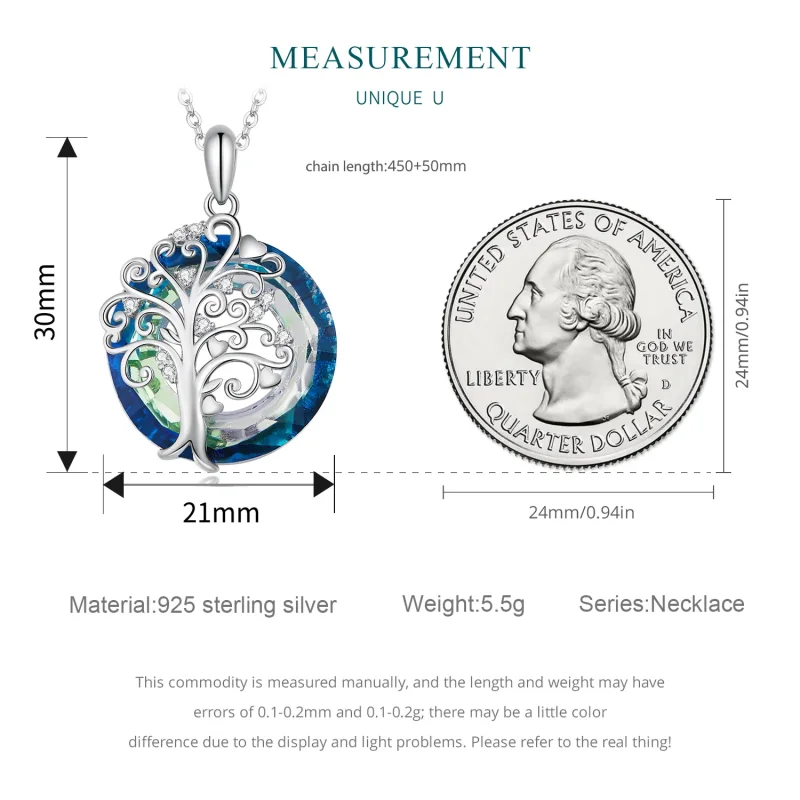 (zdjęcie do) Naszyjnik rodzinny w kształcie koła w stylu Pandora - BSN315 - Wyświetl 8