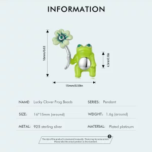 Pandora Styl Żabka Charm - SCC2488