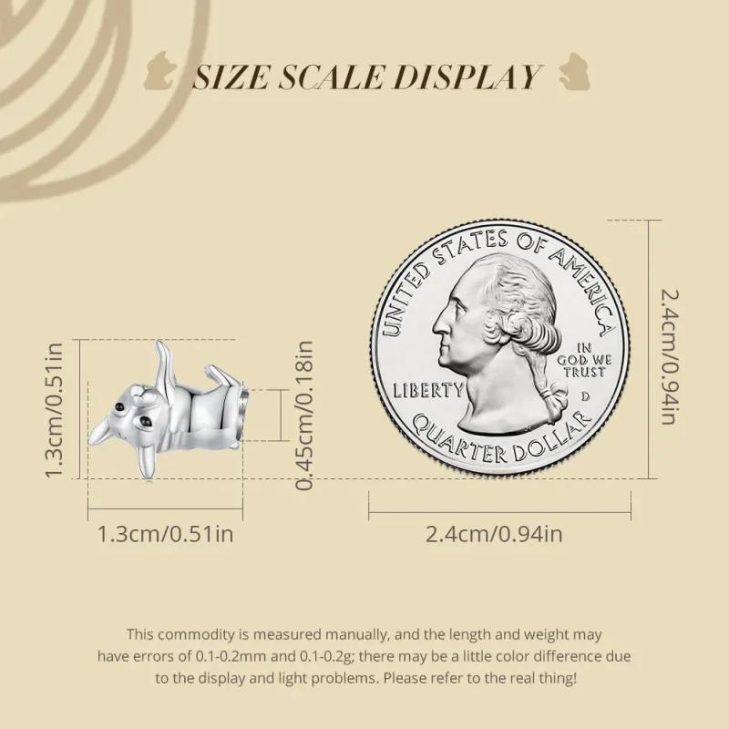 (zdjęcie do) Pandora Styl Bulldog Charm - BSC796 - Wyświetl 5
