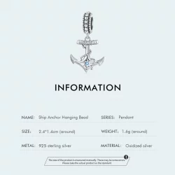 Pandora Styl Charm Kotwica - SCC2401