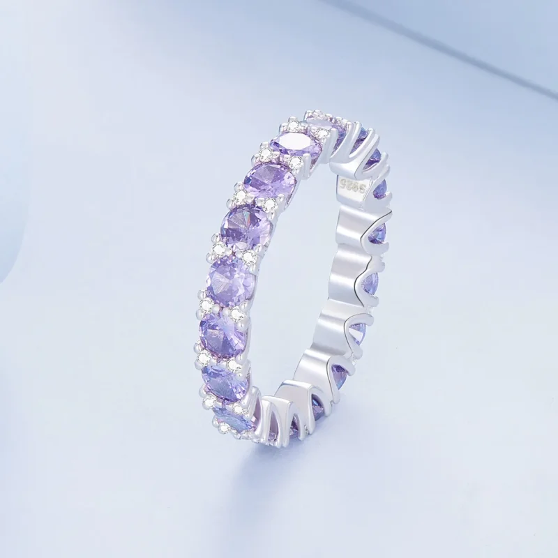 (zdjęcie do) Pandora styl fioletowy pierścień - BSR340 - Wyświetl 2