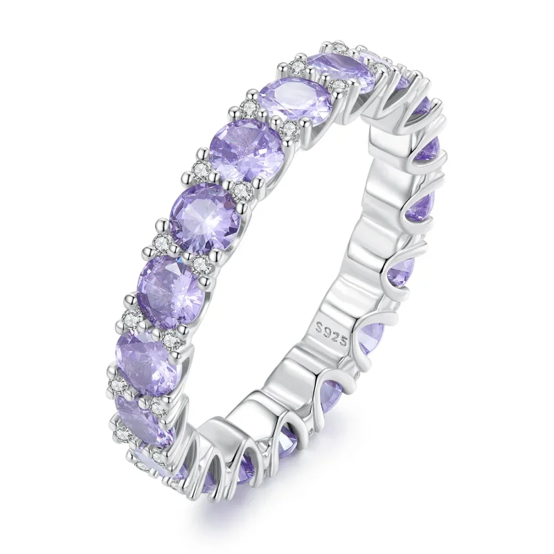 (zdjęcie do) Pandora styl fioletowy pierścień - BSR340 - Wyświetl 3