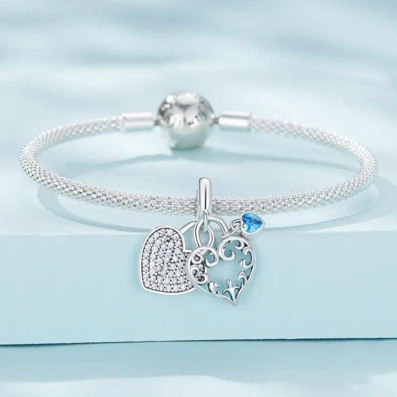 (zdjęcie do) Pandora Styl Interlock Serce Charm - SCC2502 - Wyświetl 3